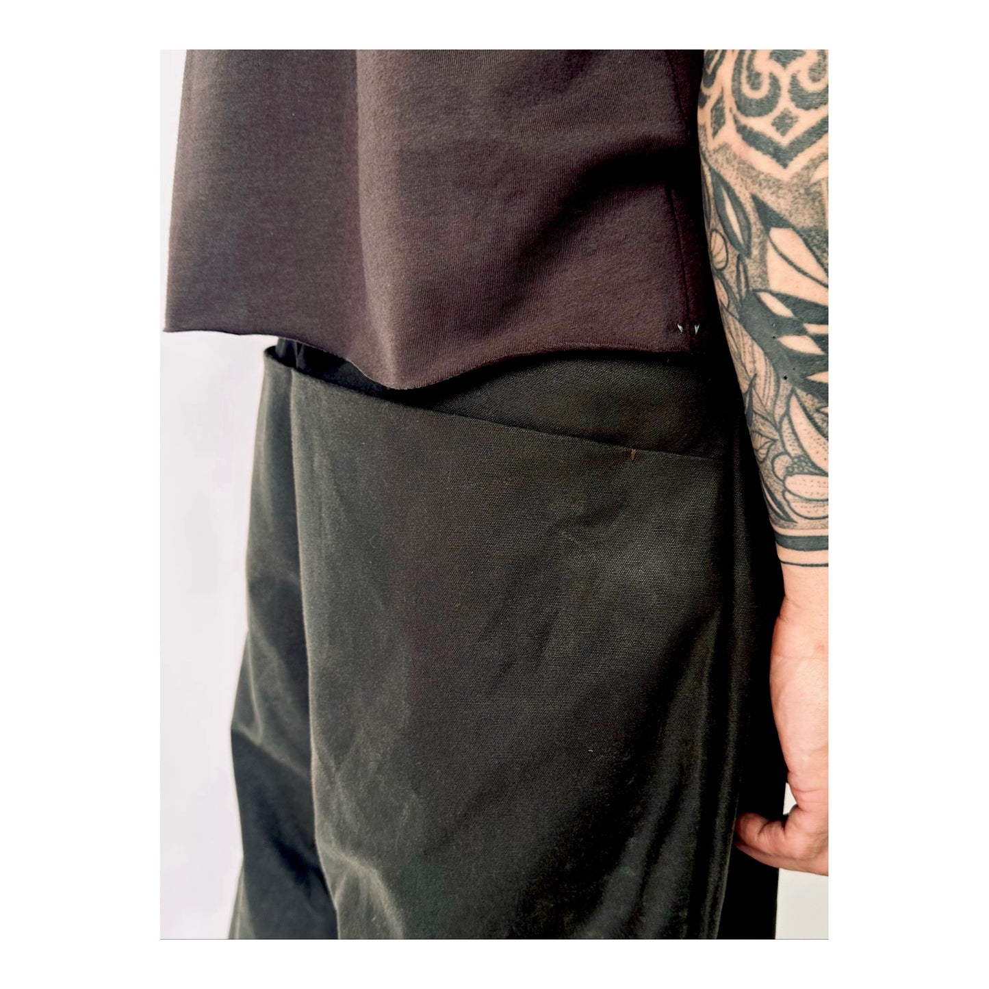Oil Cotton Canvas Pants