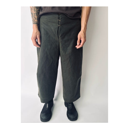 Oil Cotton Canvas Pants